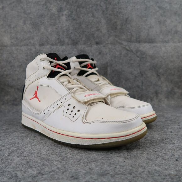 Nike Air Jordan 1 Sneakers Mens 9.5 Flight Strap 23 High Top Retro Trainer White - Picture 1 of 14